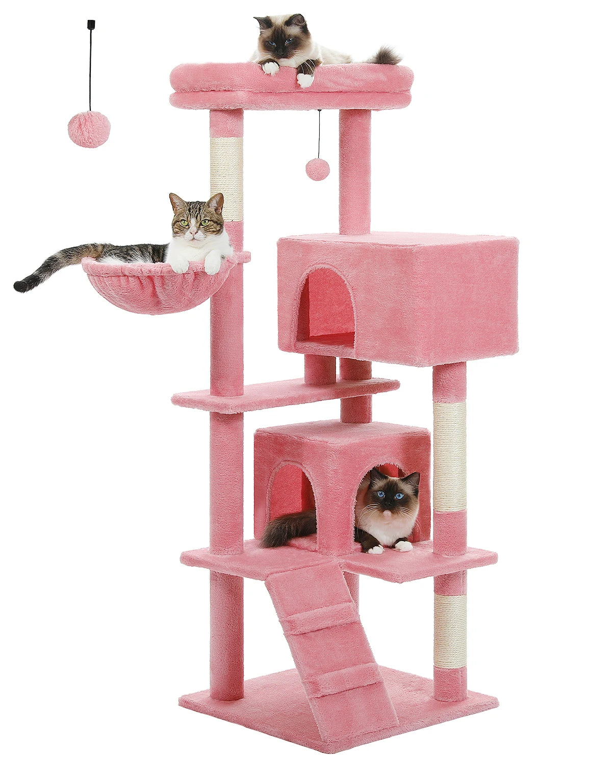 Luxe Krabpaal met Kattenhuis en Speelball
