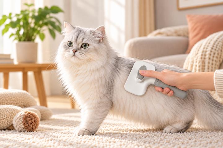 Zelfreinigende Honden- en Kattenborstel
